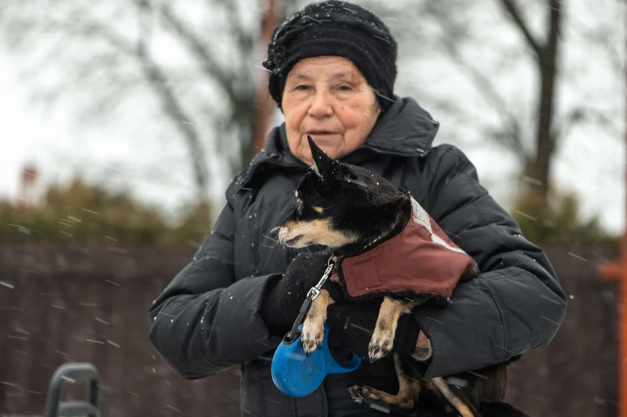 Woman with pet